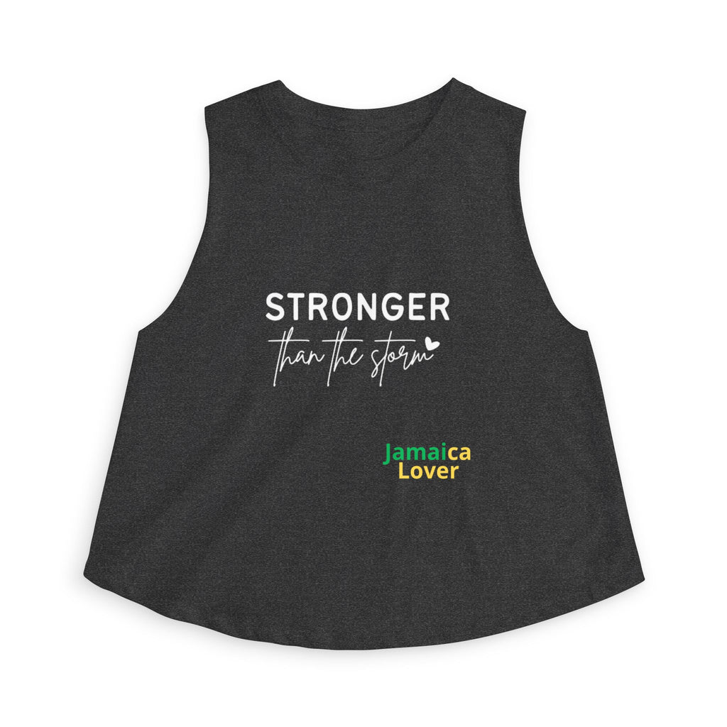 Crop Top — "Stronger Than the Storm" Motivational Women's Crop Top