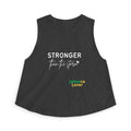 Crop Top — "Stronger Than the Storm" Motivational Women's Crop Top