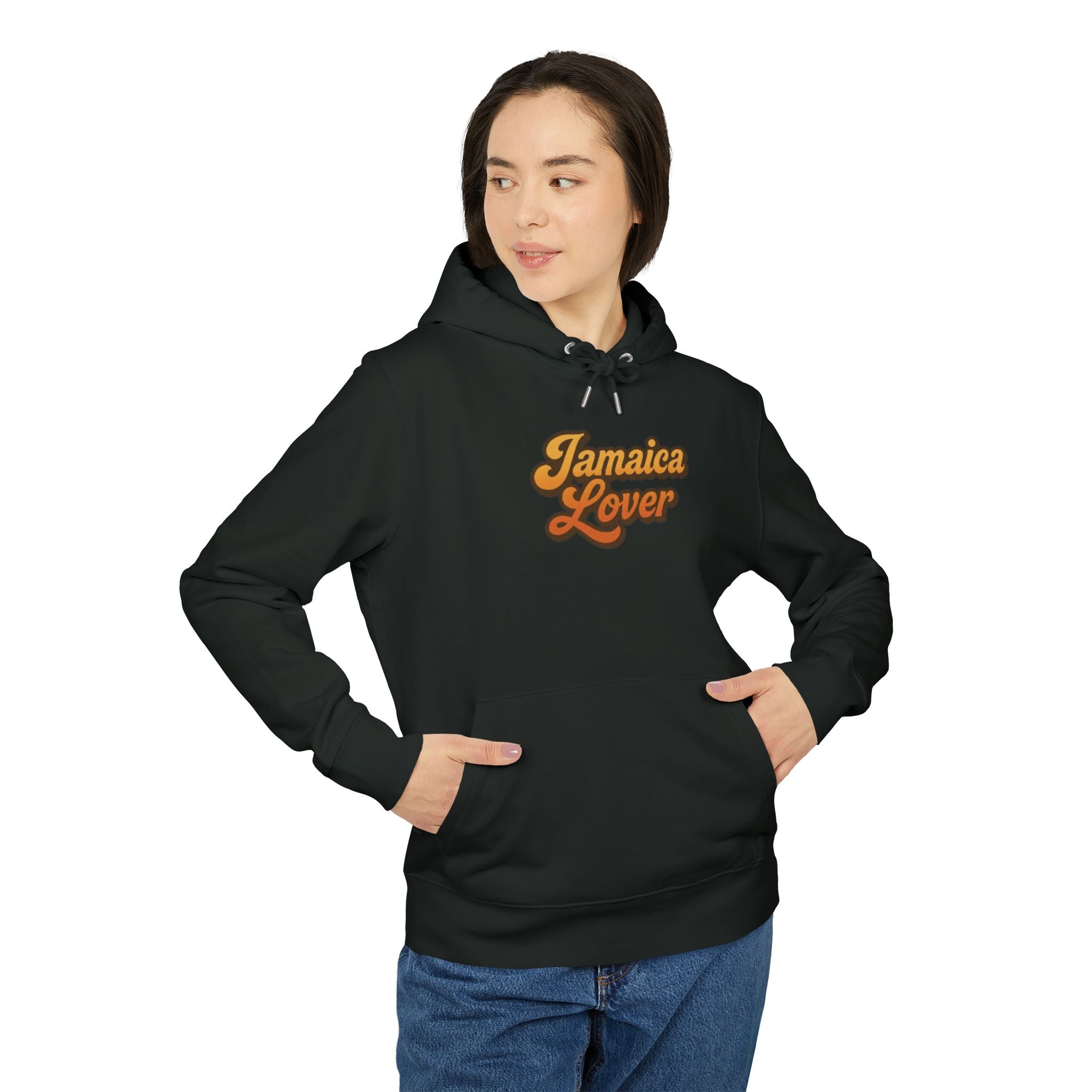 Jamaica Lover Hoodie — Retro Script Design