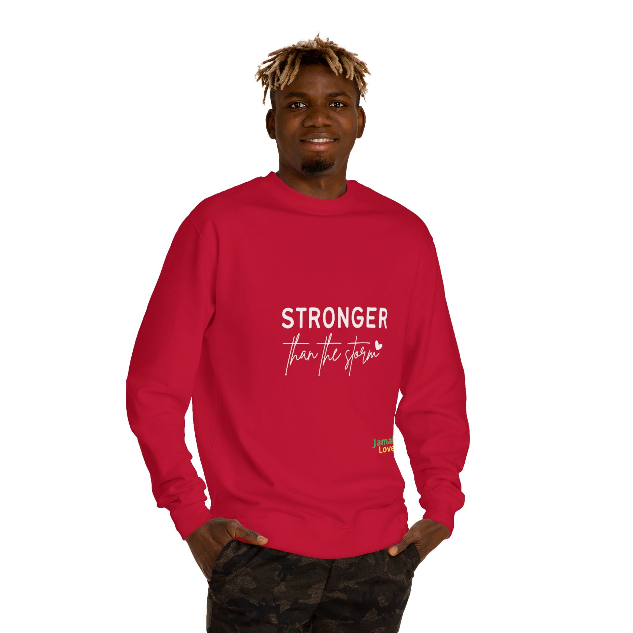 Stronger Than The Storm Sweatshirt — Inspirational Recovery Crewneck