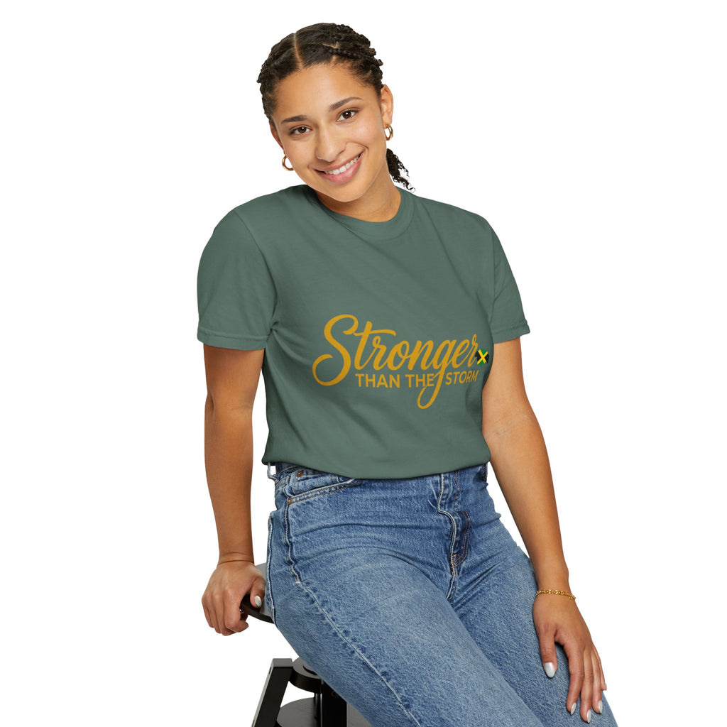 Stronger Than The Storm T-Shirt — Jamaica Resilience Tee