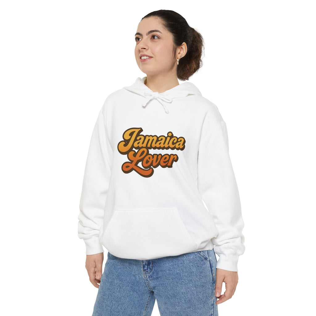 Jamaica Lover Hooded Sweatshirt – Retro Script Travel Hoodie