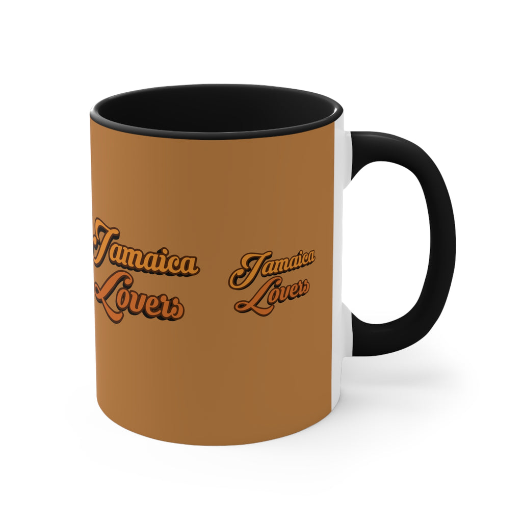 Jamaica Lovers Accent Mug, Coffee Cup for Island Enthusiasts, Gift for Coffee Lovers, Tropical Drinkware, Caribbean-Inspired Mug