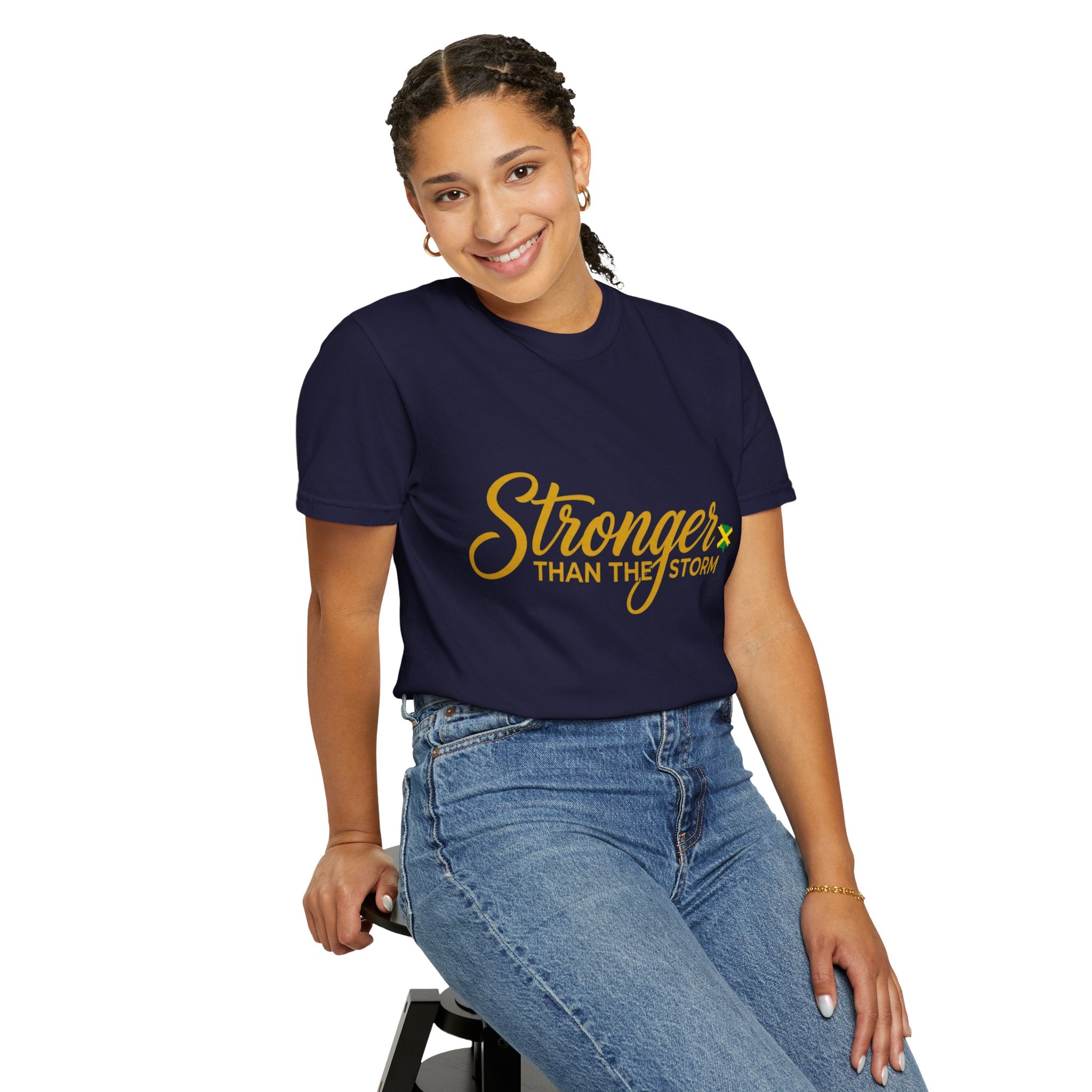 Stronger Than The Storm T-Shirt — Jamaica Resilience Tee