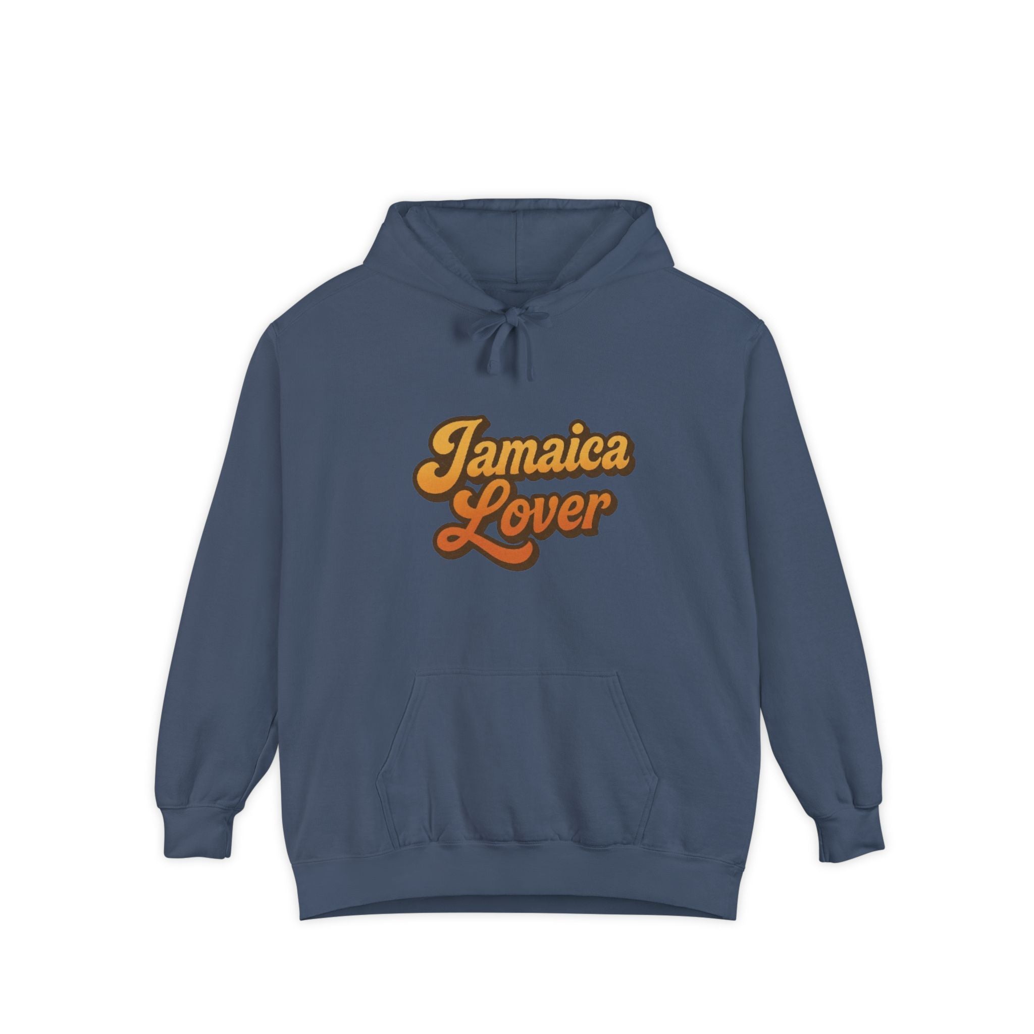 Jamaica Lover Hooded Sweatshirt – Retro Script Travel Hoodie