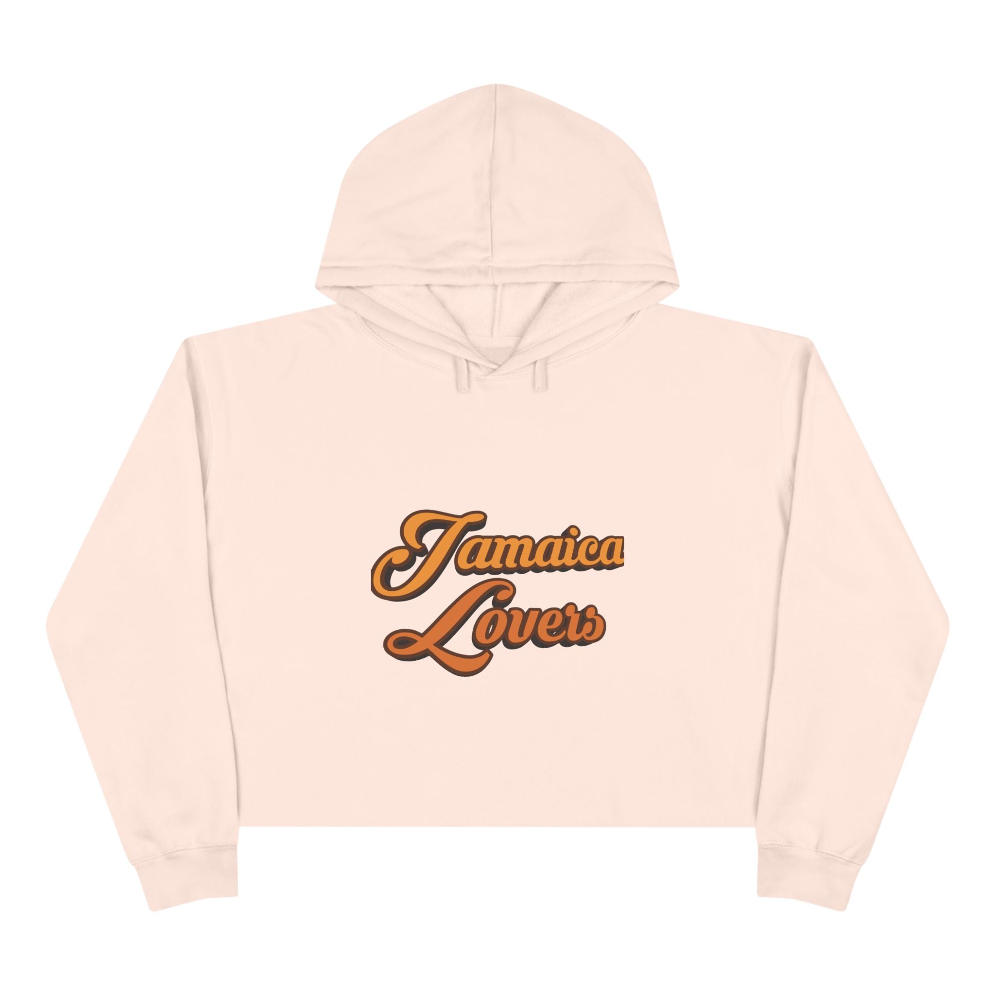 Jamaica Lovers Crop Hoodie - Vintage Style Sweatshirt, Perfect for Summer Festivals, Beach Days, Travel, Gifts for Him and Her
