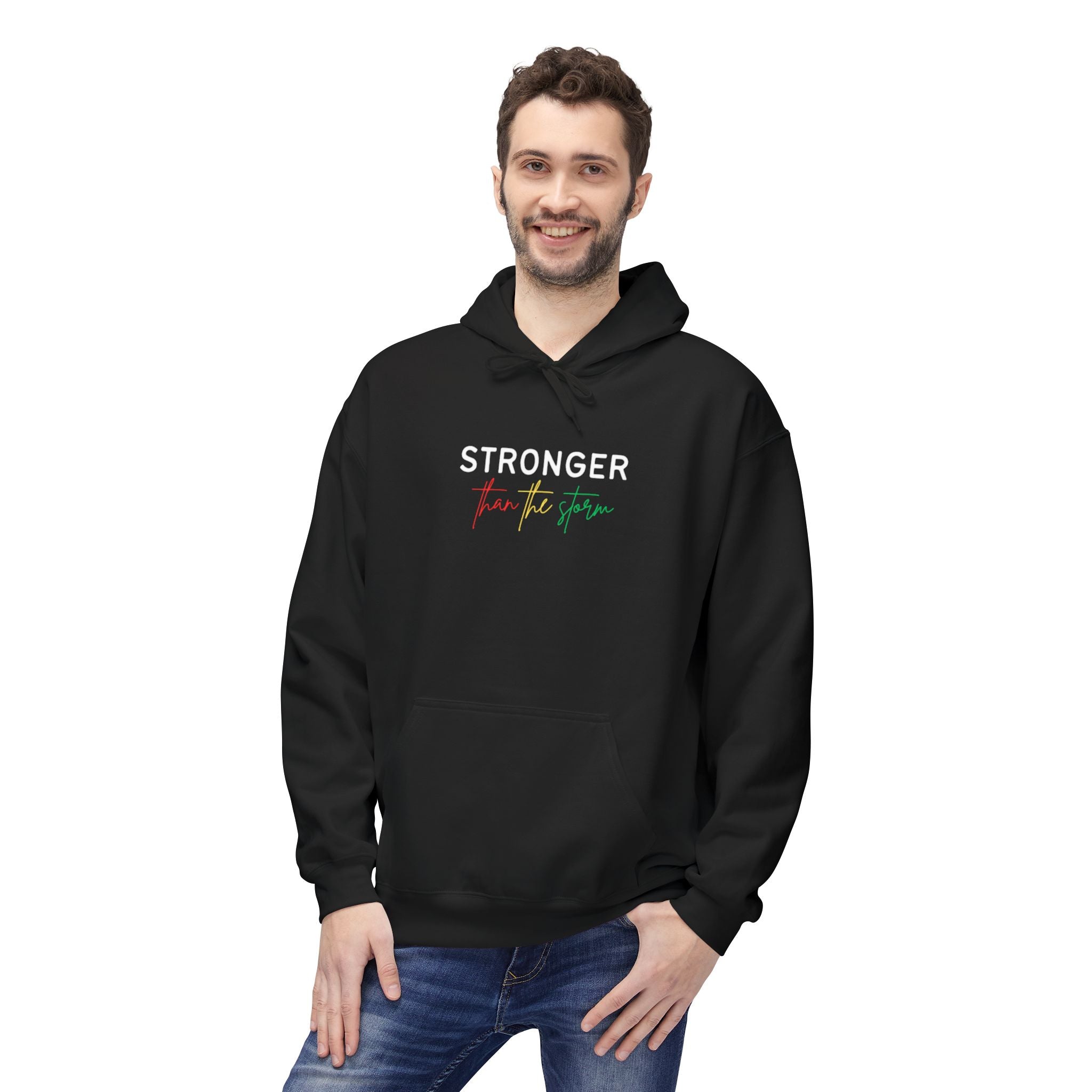 Stronger Than the Storm Hoodie — Inspirational Empowerment Pullover