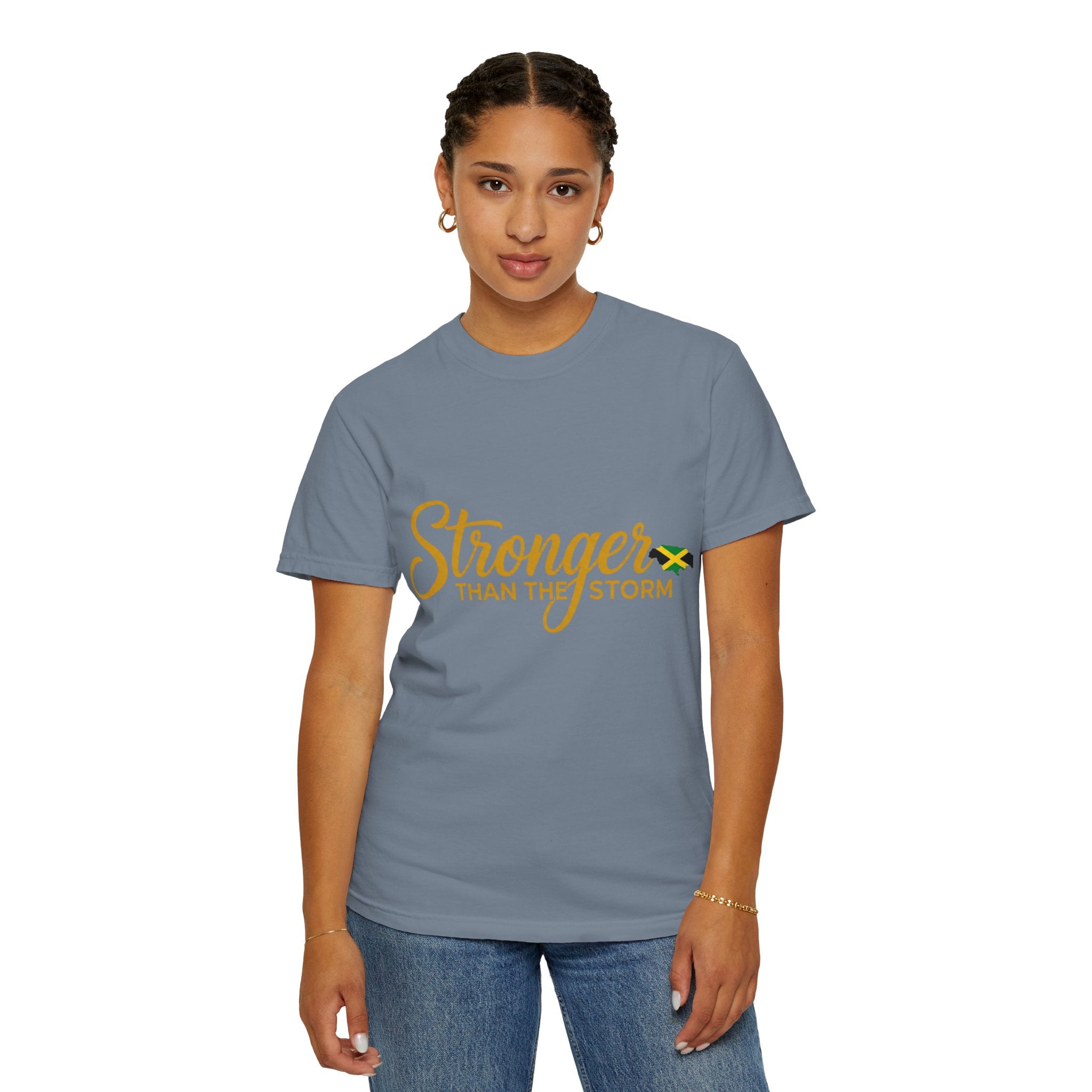 Stronger Than The Storm T-Shirt — Jamaica Resilience Tee
