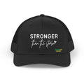 Stronger Than the Storm Trucker Hat — Inspirational Retro Mesh Cap