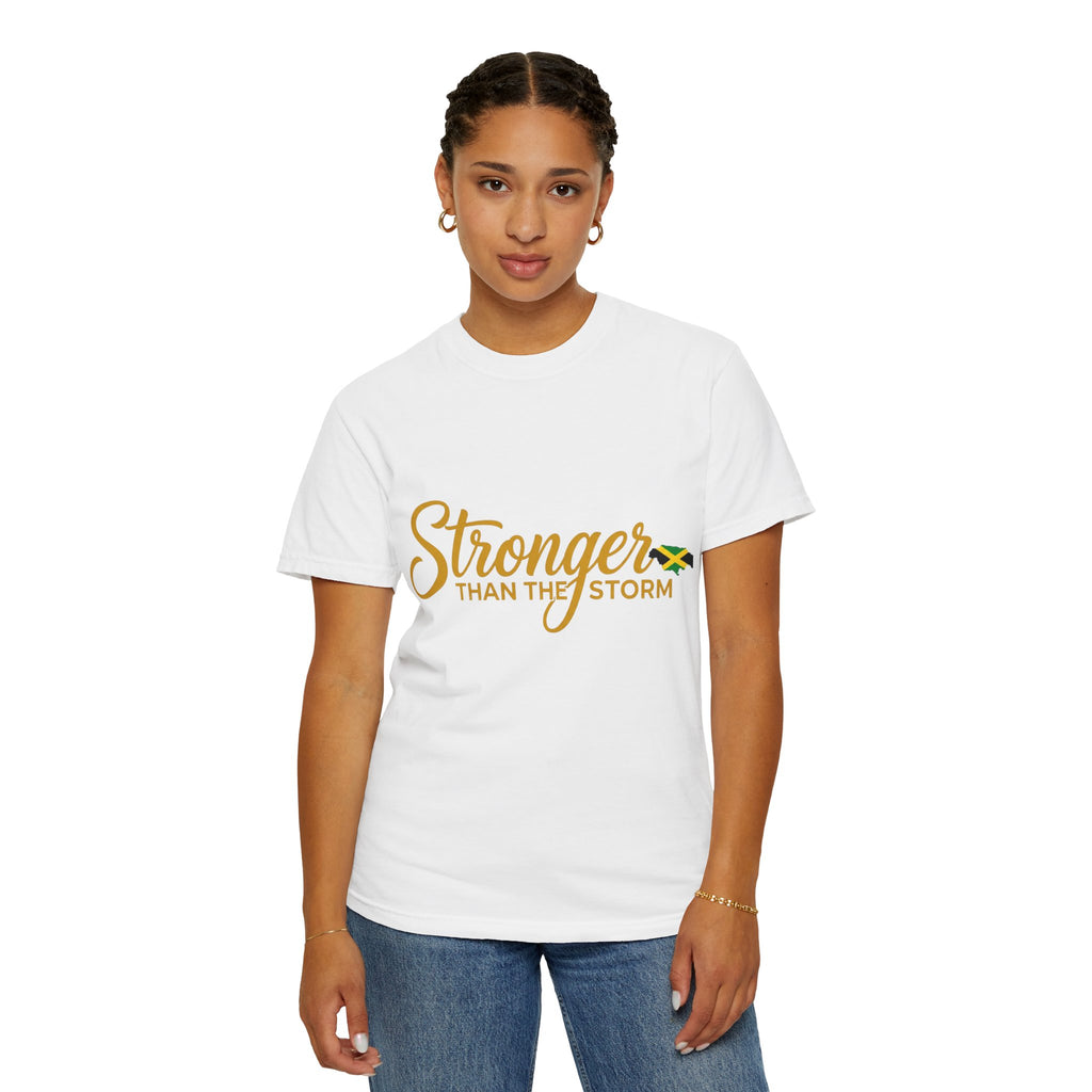 Stronger Than The Storm T-Shirt — Jamaica Resilience Tee