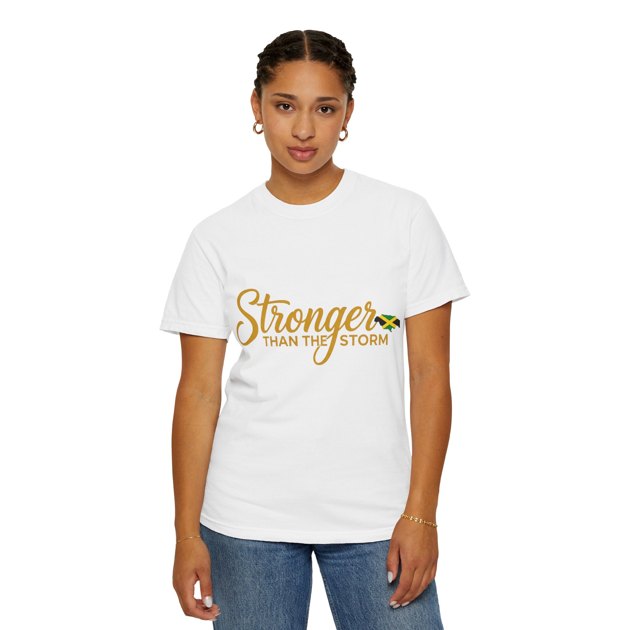 Stronger Than The Storm T-Shirt — Jamaica Resilience Tee