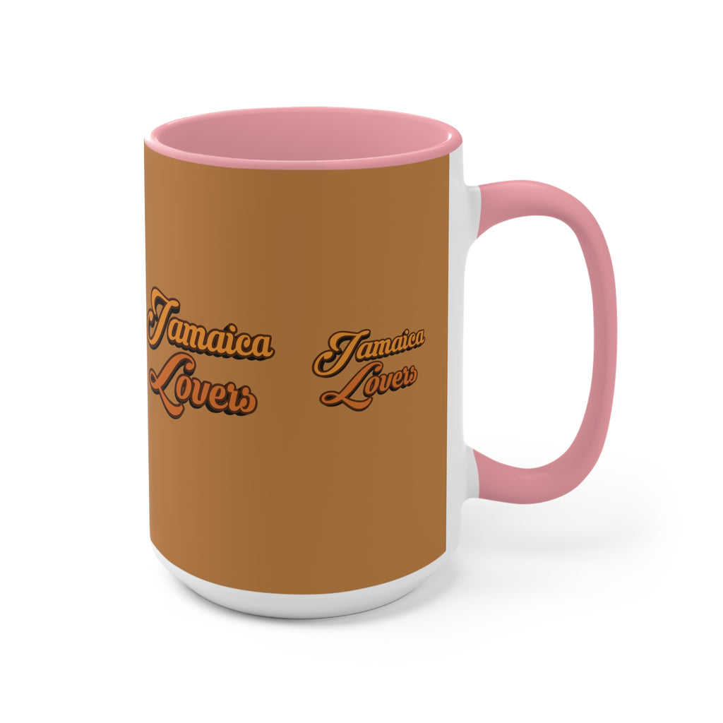Jamaica Lovers Accent Mug, Coffee Cup for Island Enthusiasts, Gift for Coffee Lovers, Tropical Drinkware, Caribbean-Inspired Mug