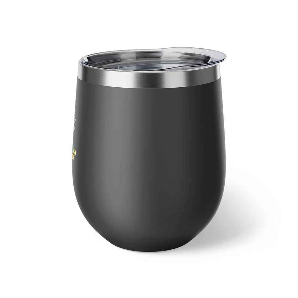 Insulated 12oz Copper Tumbler — "Stronger Than the Storm" Jamaica Lover Design