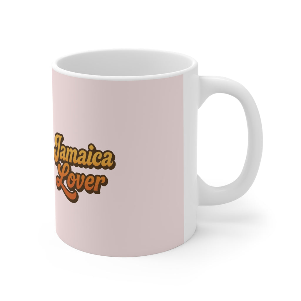 Jamaica Lover Ceramic Coffee Mug — Retro Script Coffee Cup (11oz & 15oz)