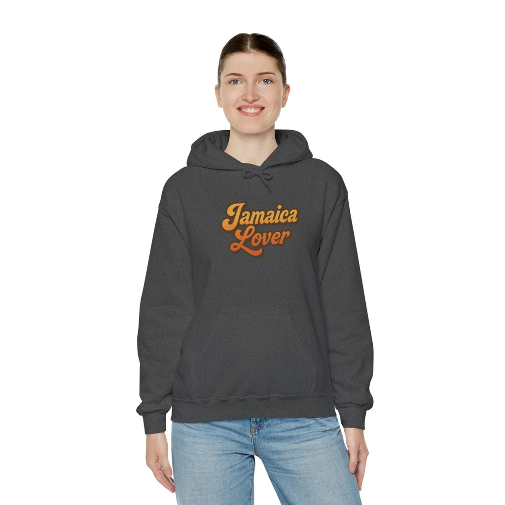 Jamaica Lover Hoodie — Retro Script Pullover for Jamaica Fans