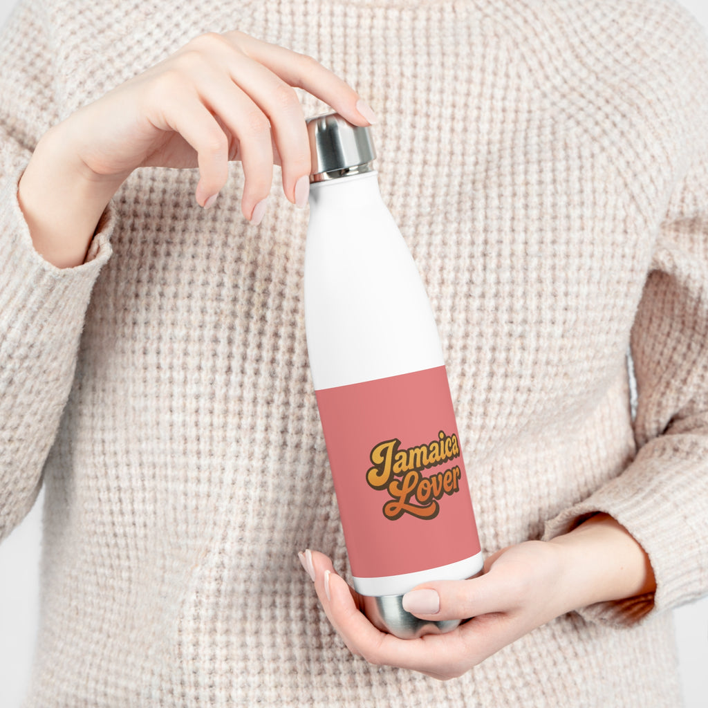 Insulated Bottle — "Jamaica Lover" Retro Script Travel Water Bottle