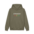 Stronger Than the Storm Hoodie — Inspirational Brown Pullover
