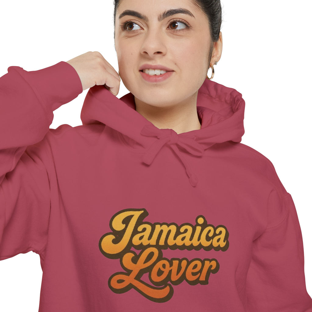 Jamaica Lover Hooded Sweatshirt – Retro Script Travel Hoodie