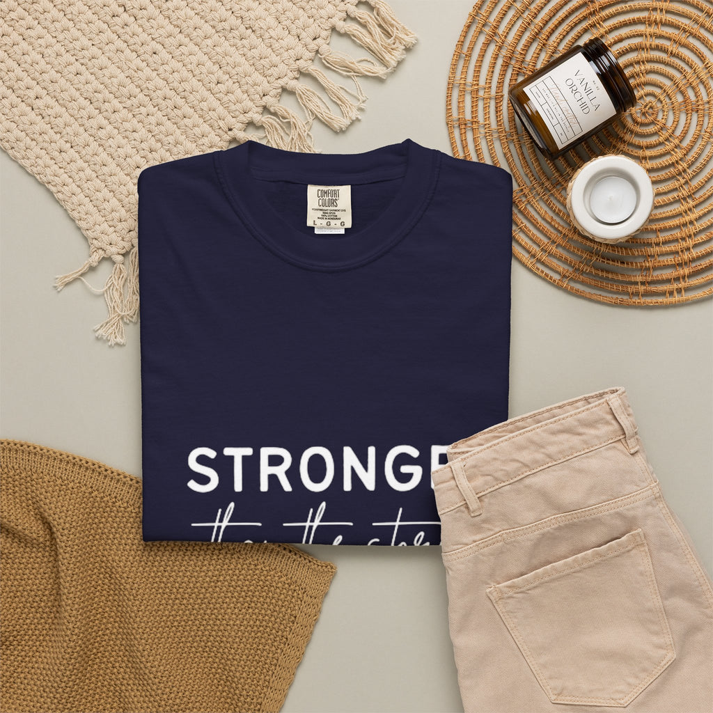 Stronger Than The Storm T-Shirt — Jamaica Lover Inspirational Tee