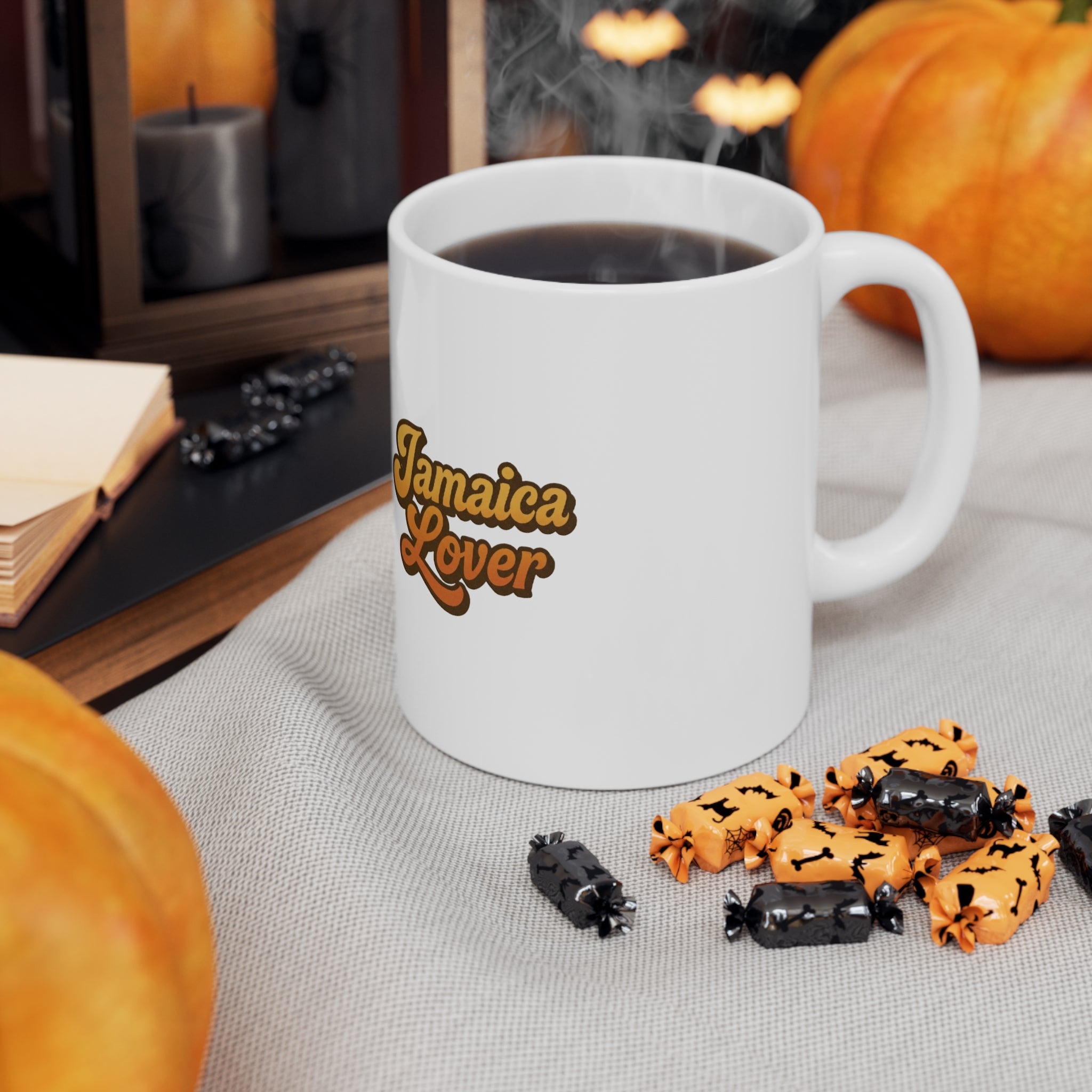 Jamaica Lover Ceramic Mug – Retro Script Coffee Cup (11oz & 15oz)