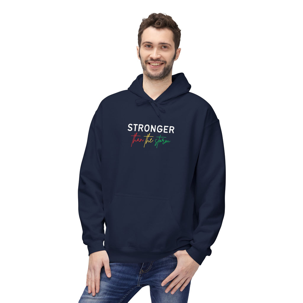 Stronger Than the Storm Hoodie — Inspirational Empowerment Pullover
