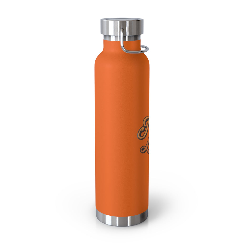 Jamaican Lovers Water Bottle, 22oz Copper Insulated Bottle, Travel Tumbler, Gifts for Friends, Hydration Bottle, Summer Vibes