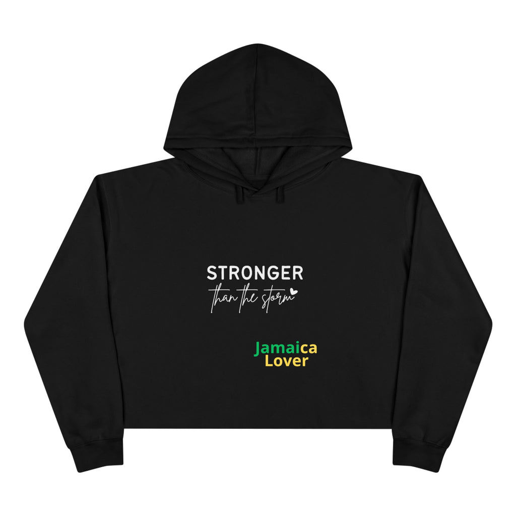 Stronger Than The Storm Jamaica Lover Crop Hoodie