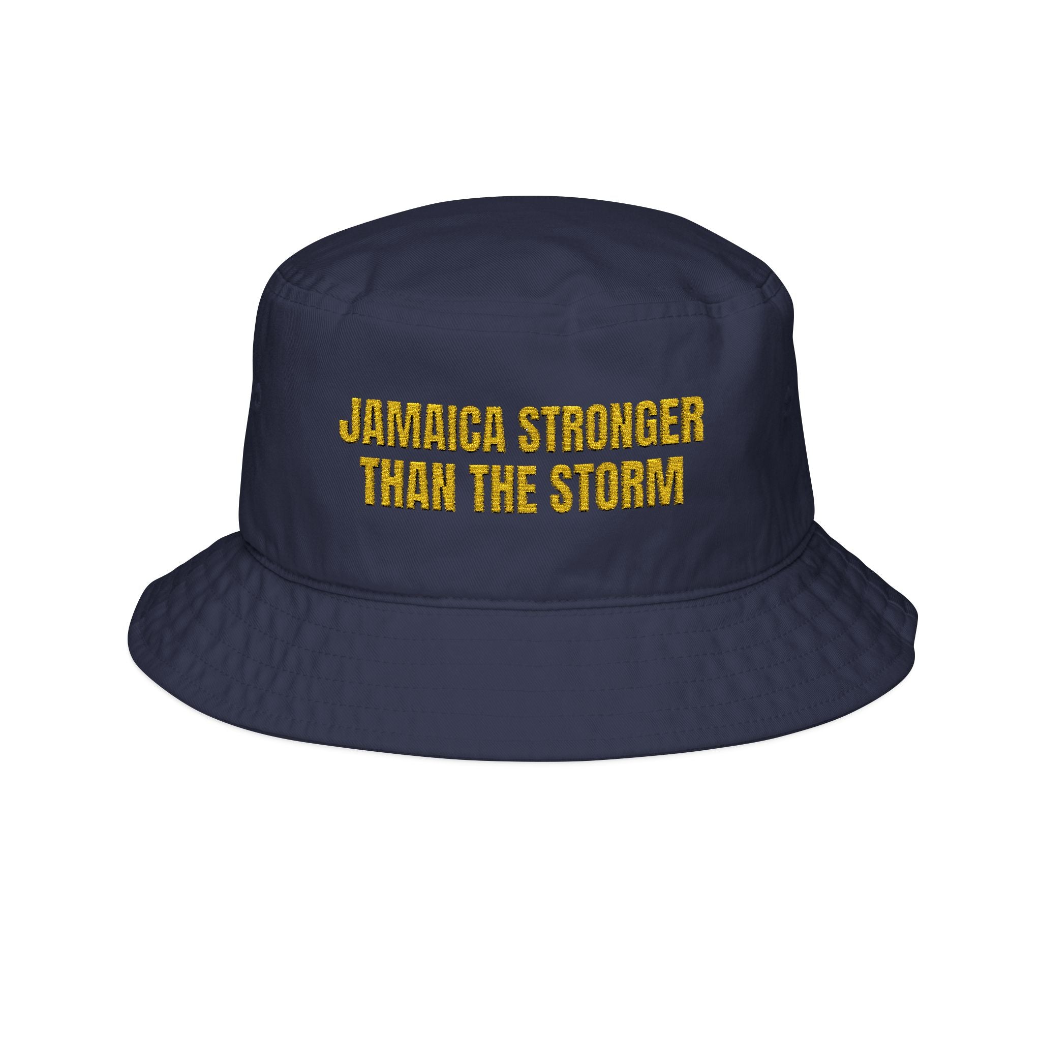 "Jamaica Stronger Than The Storm" Embroidered Bucket Hat