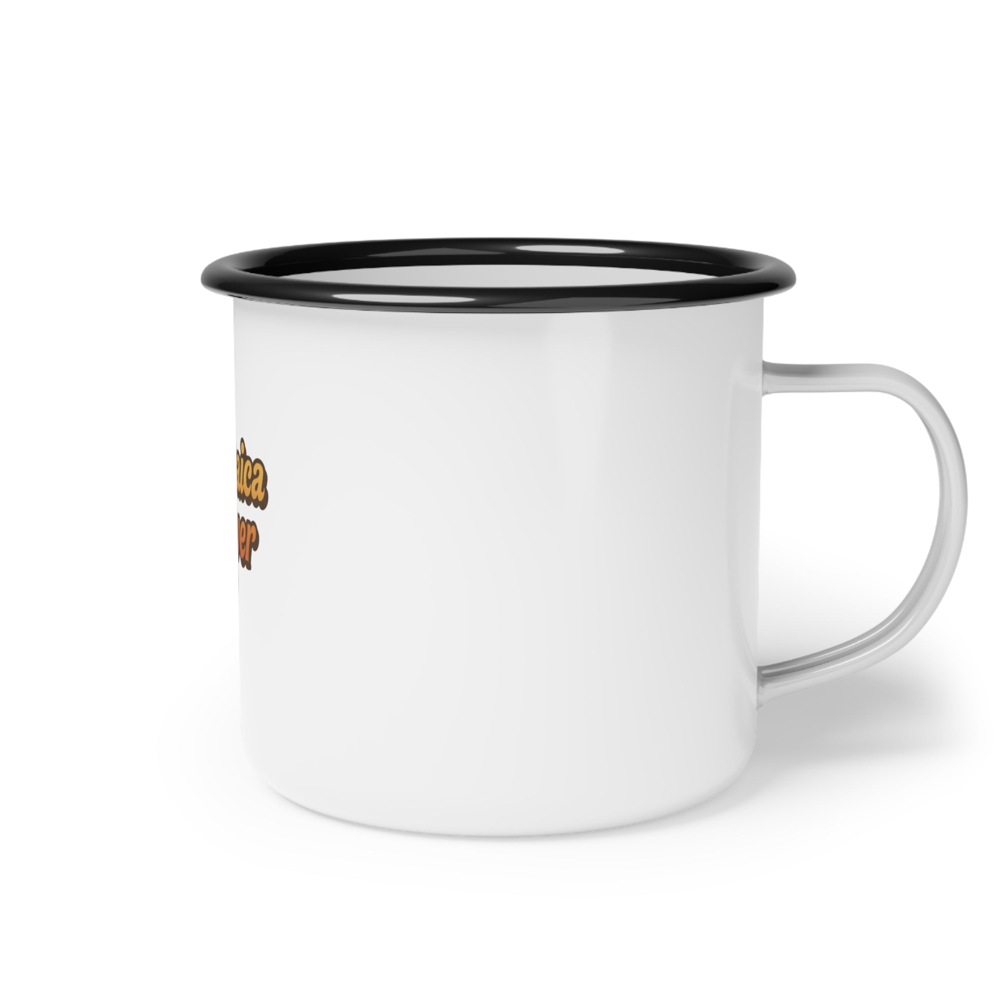 Enamel Camp Cup — 'Jamaica Lover' Retro Travel Mug