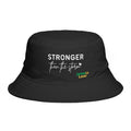 Stronger Than the Storm Bucket Hat – Jamaica Lover Inspirational Sun Hat