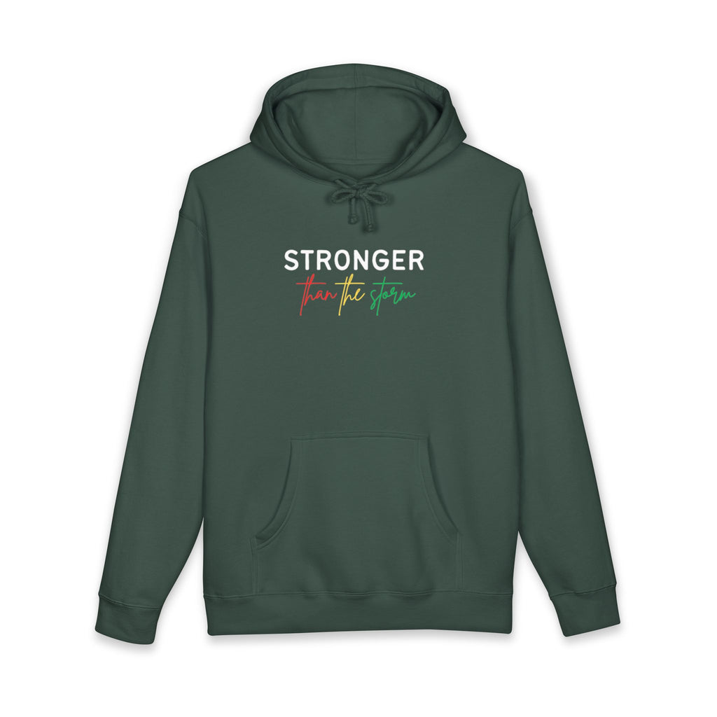 Hoodie — "Stronger Than the Storm" Inspirational Pullover