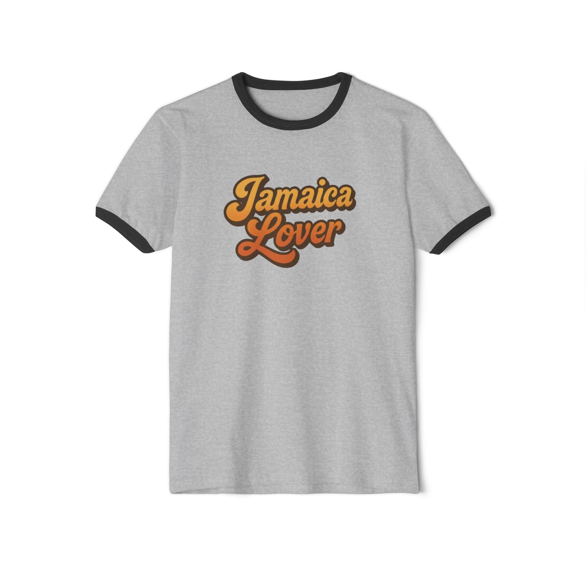 Jamaica Lover Ringer T-Shirt – Retro Tropical Vacation Tee