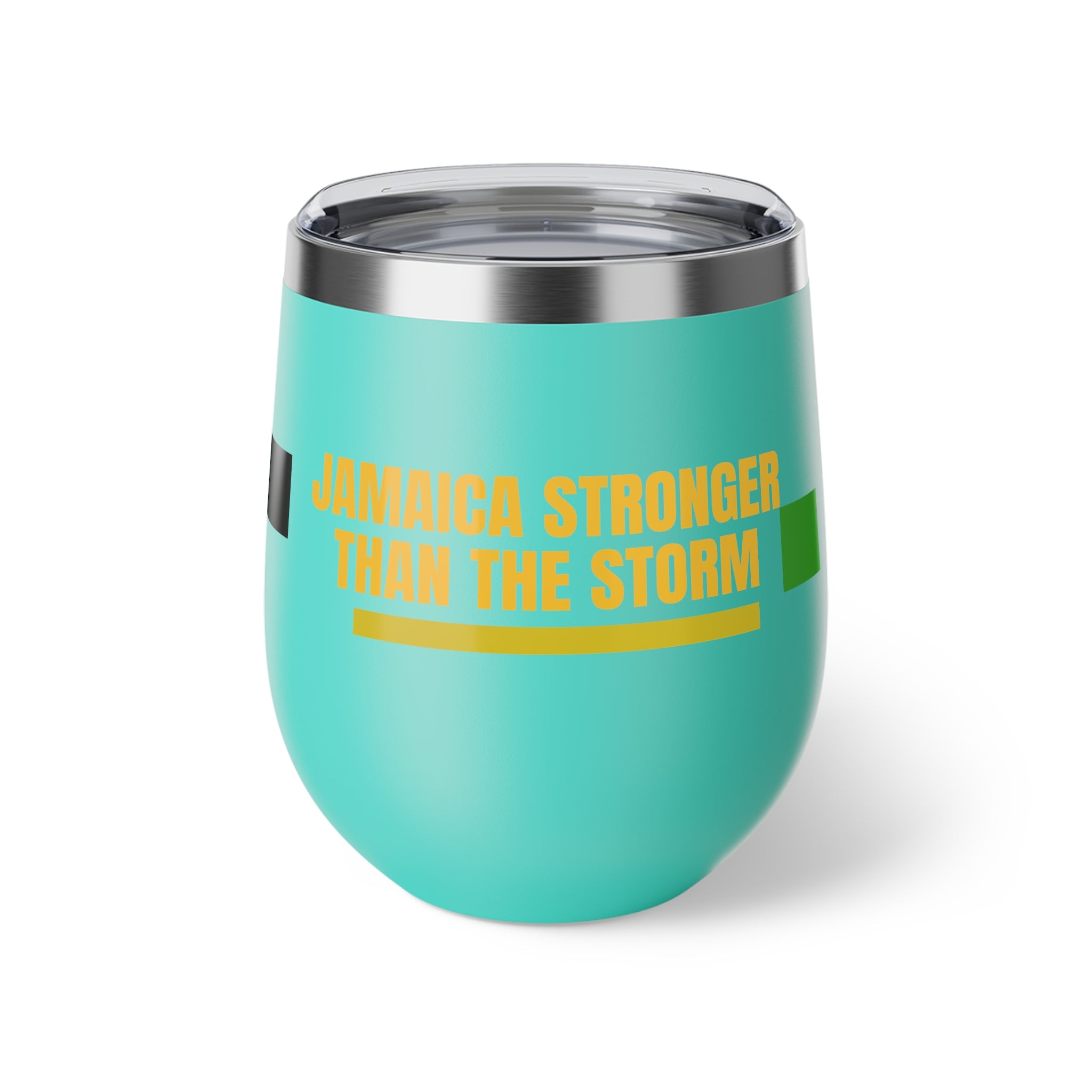 12oz Insulated Cup — "Jamaica Stronger Than The Storm"