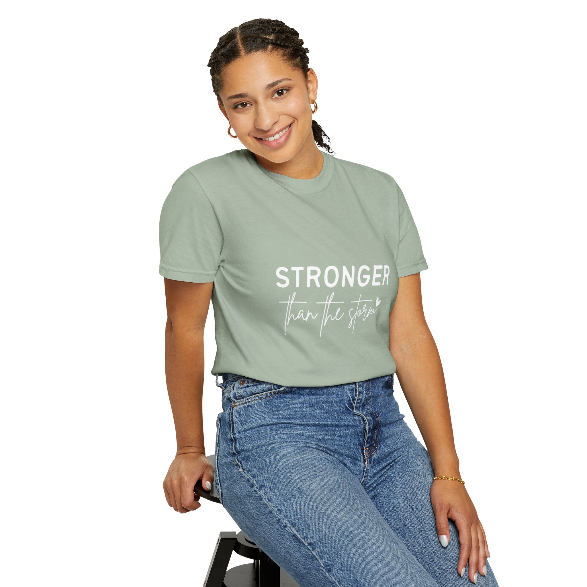 Stronger Than The Storm T-Shirt — Jamaica Lover Inspirational Tee