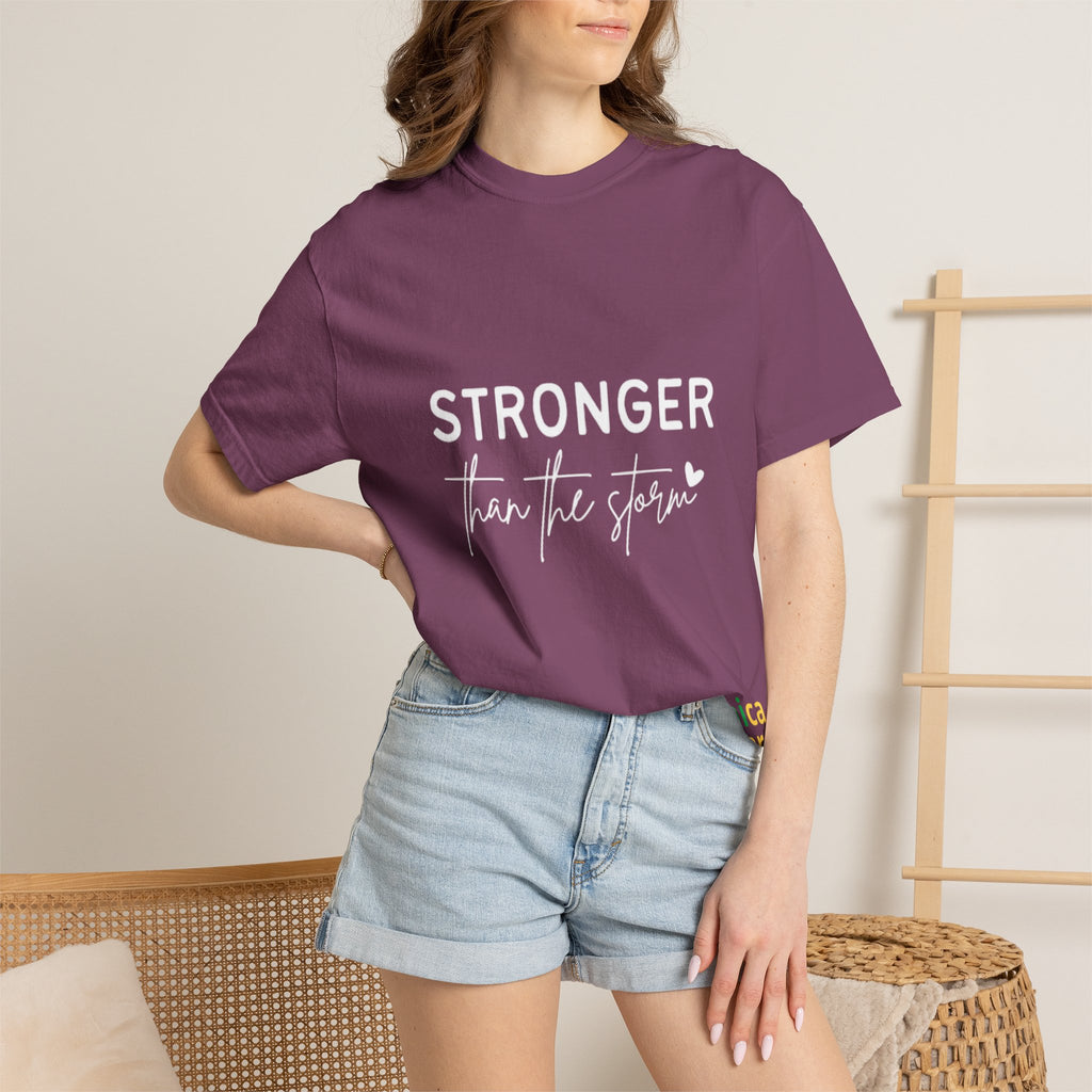 Stronger Than The Storm T-Shirt — Jamaica Lover Inspirational Tee