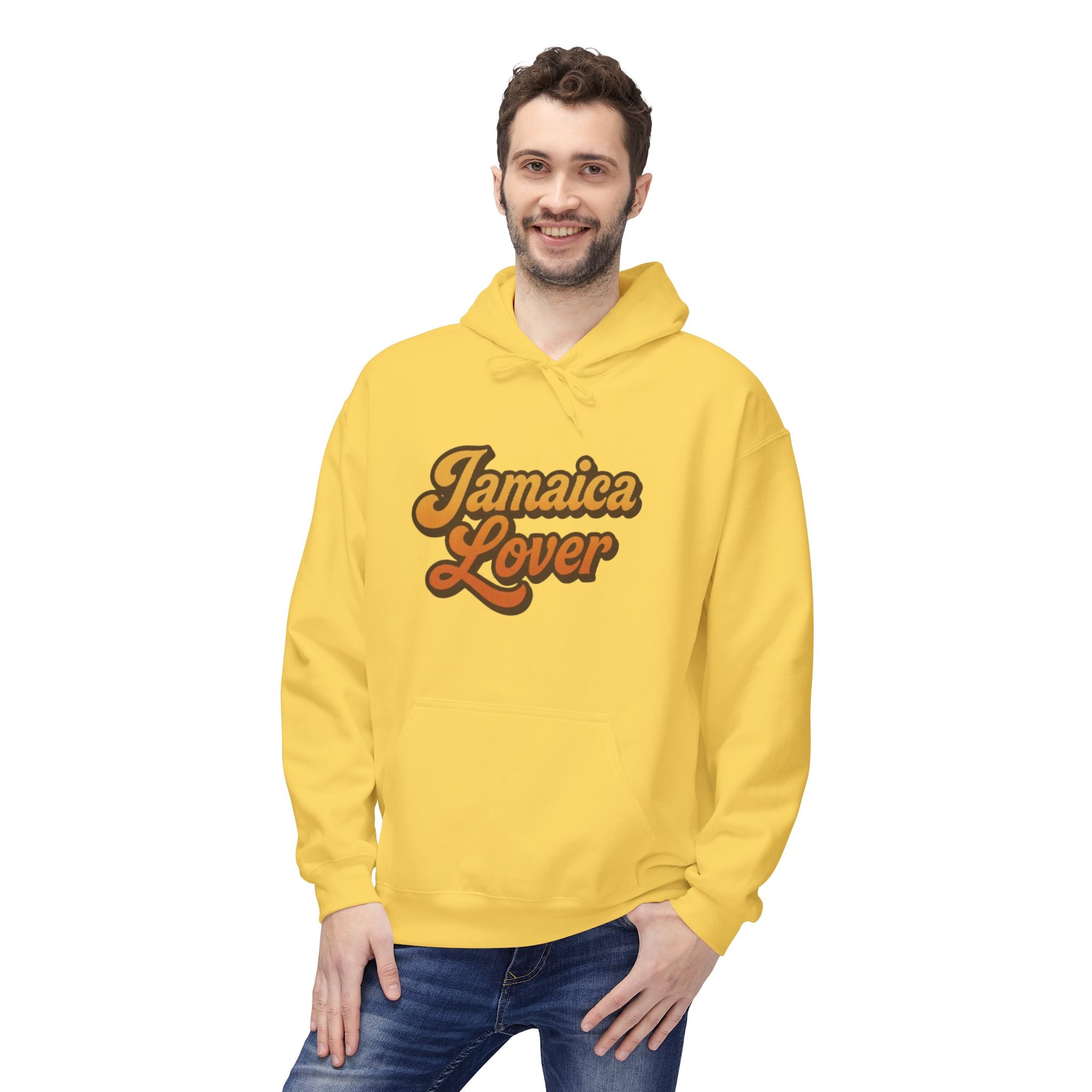 Jamaica Lover Hoodie – Retro Script Jamaica Pride Pullover