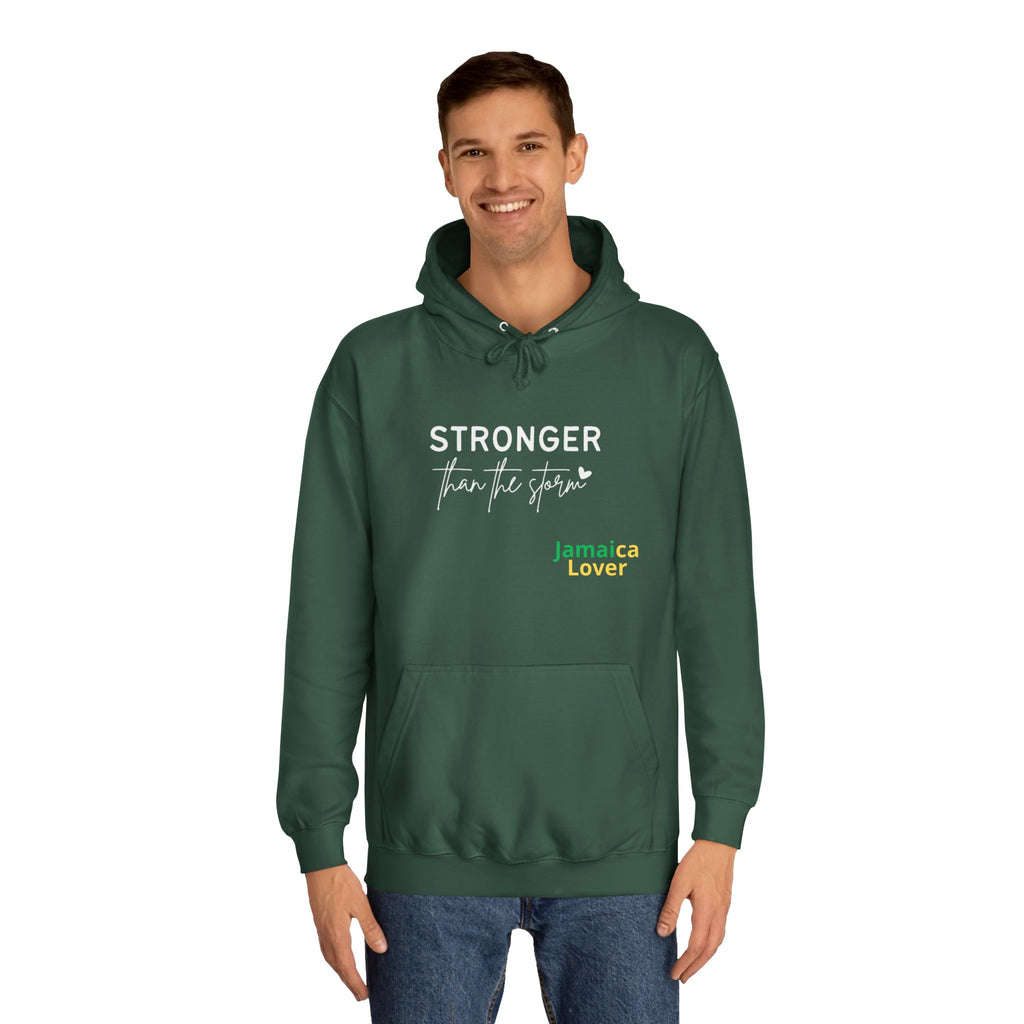 Stronger Jamaica Lover Hoodie — Inspirational College-Style Pullover