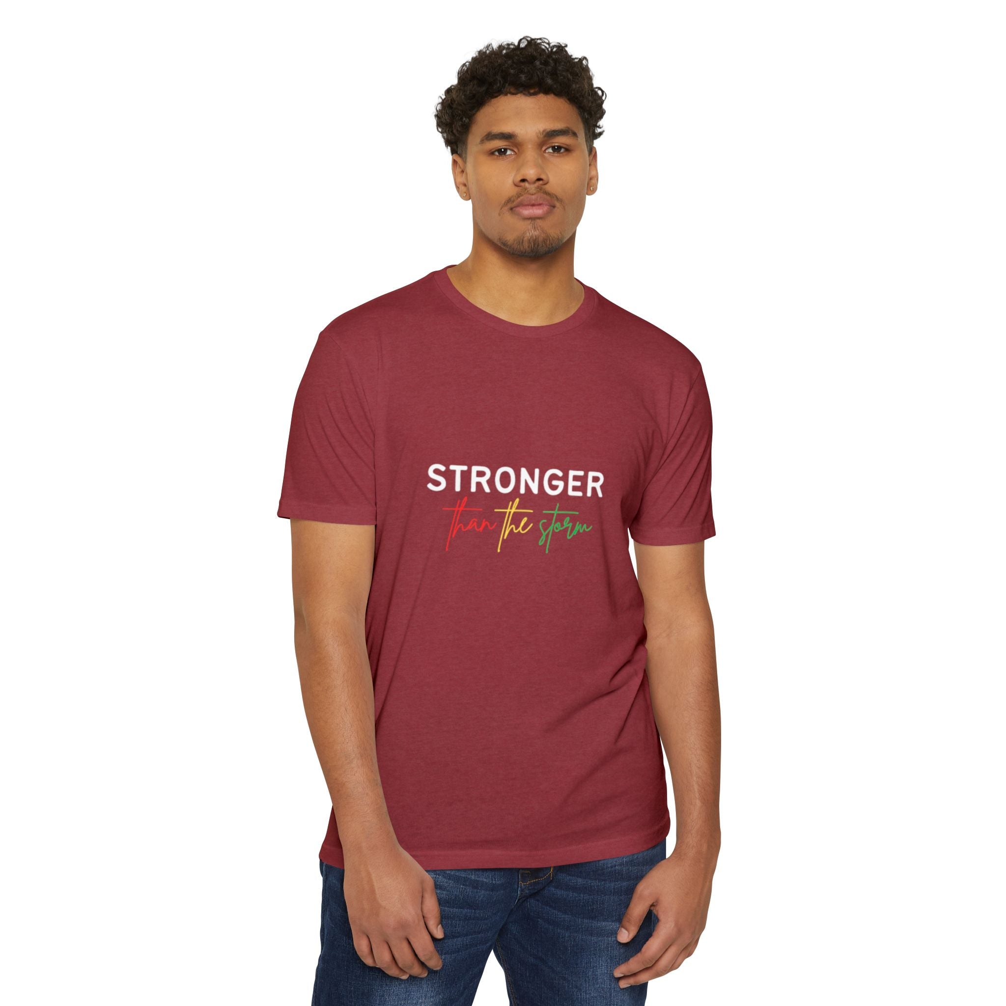 Stronger Than The Storm Tee — Inspirational Resilience Graphic T-Shirt