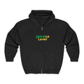 Jamaica Lover Zip Hoodie - Reggae Rasta Colors Full-Zip Sweatshirt