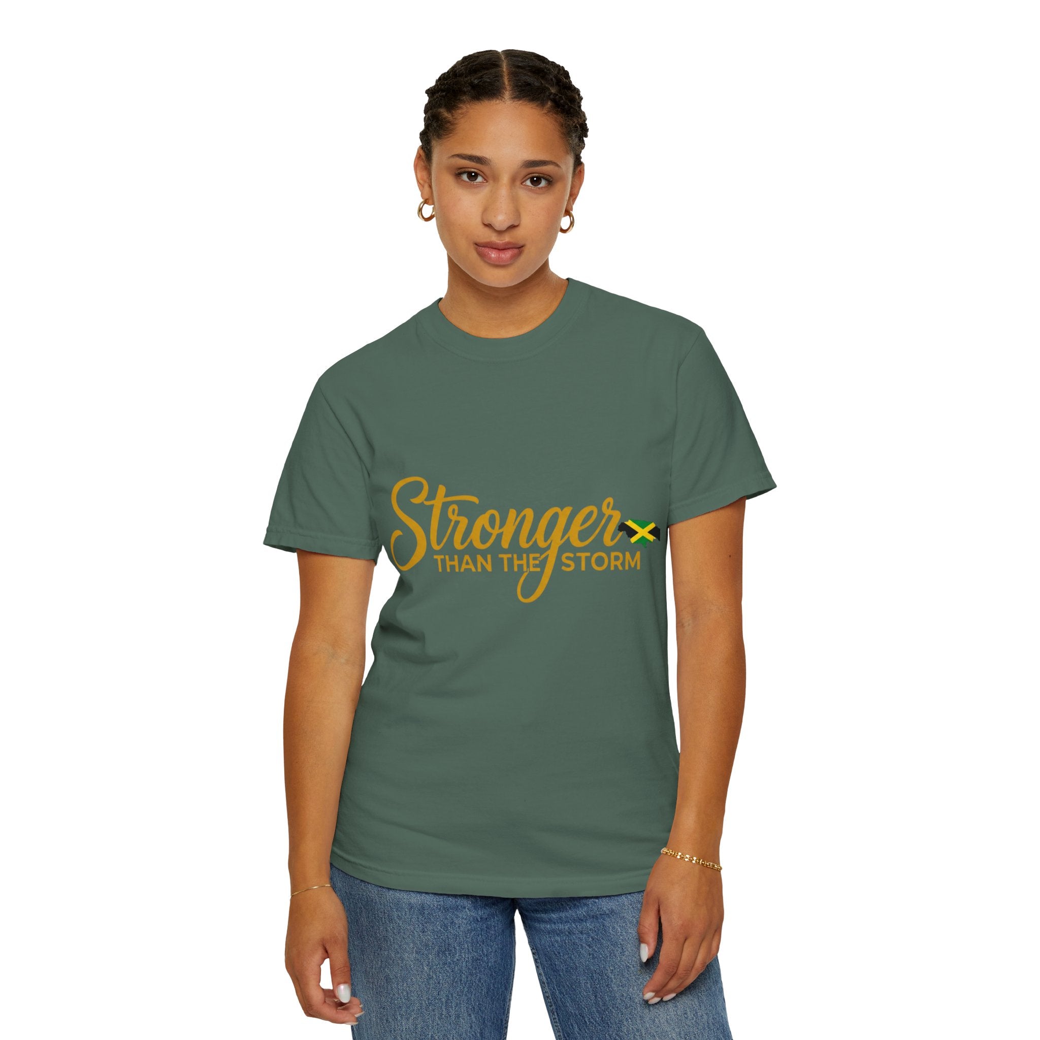 Stronger Than The Storm T-Shirt — Jamaica Resilience Tee