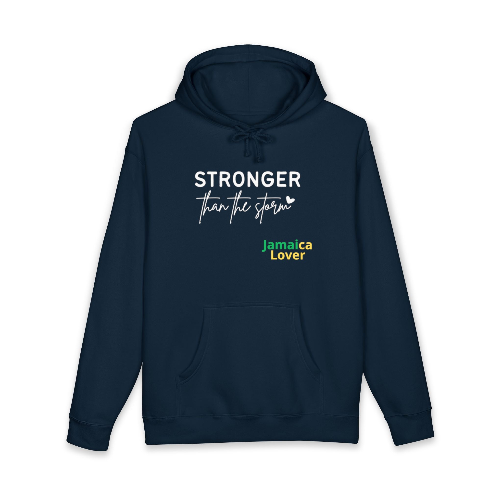 Stronger Than The Storm Hoodie — Jamaica Lover Inspirational Pullover