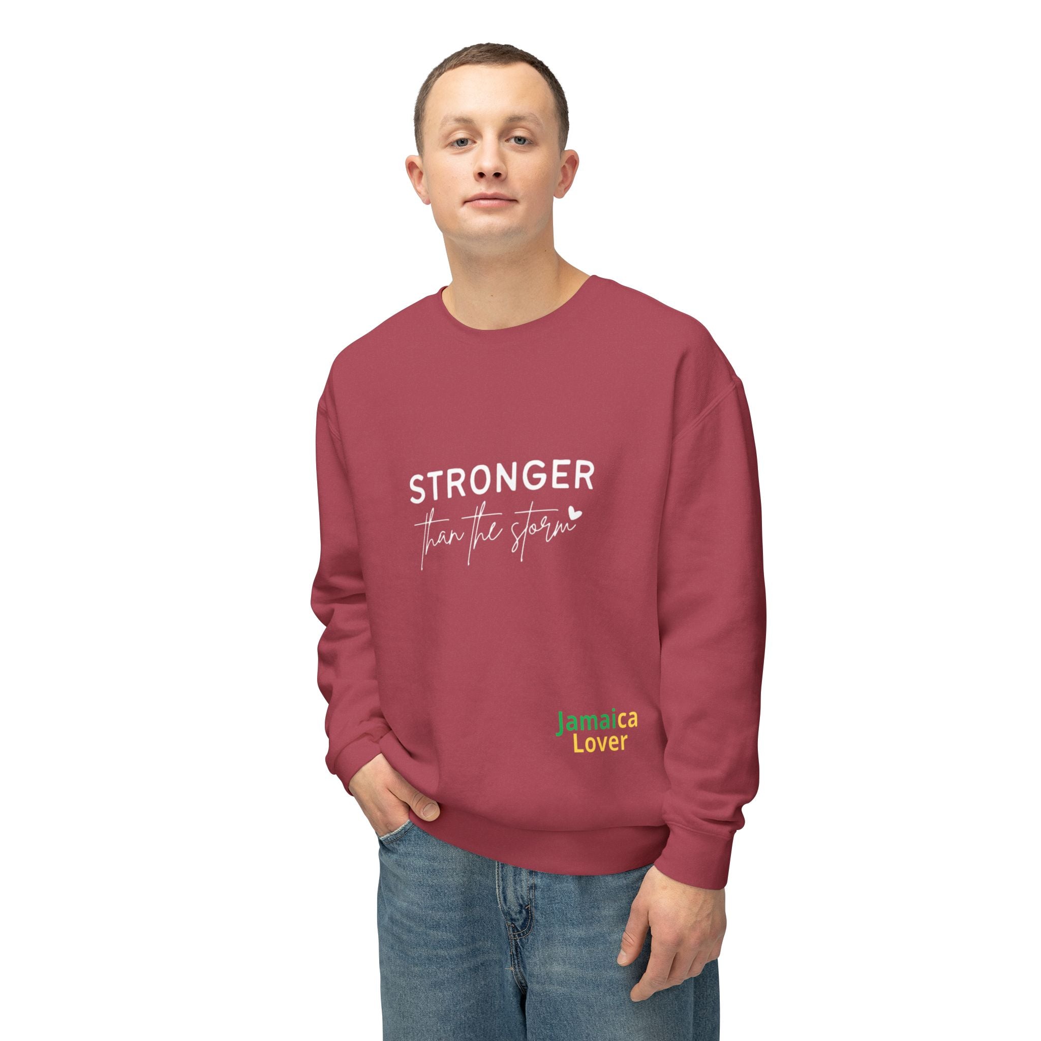 Stronger Than You Crewneck Sweatshirt — Inspirational Lightweight Pullover