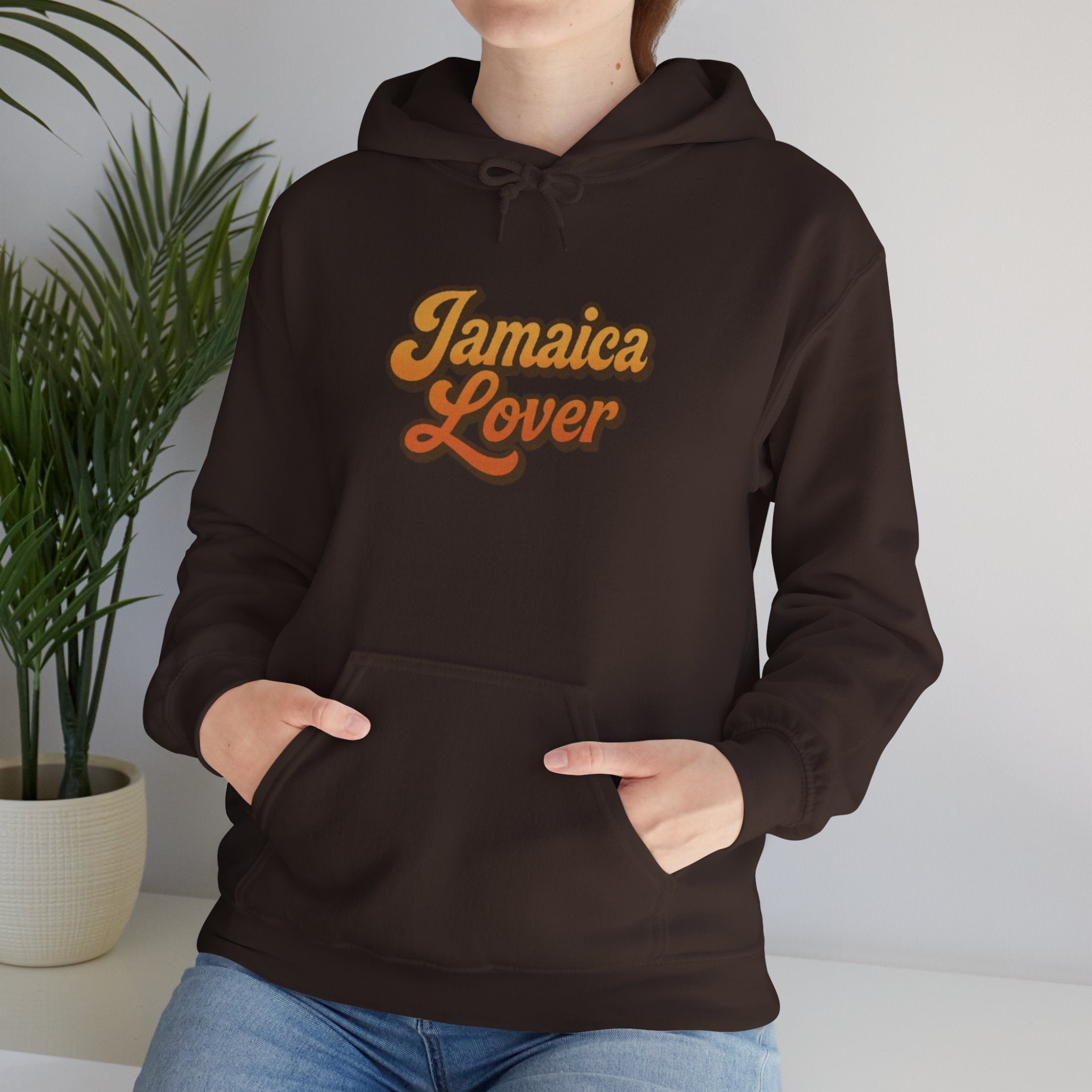 Jamaica Lover Hoodie — Retro Script Pullover for Jamaica Fans