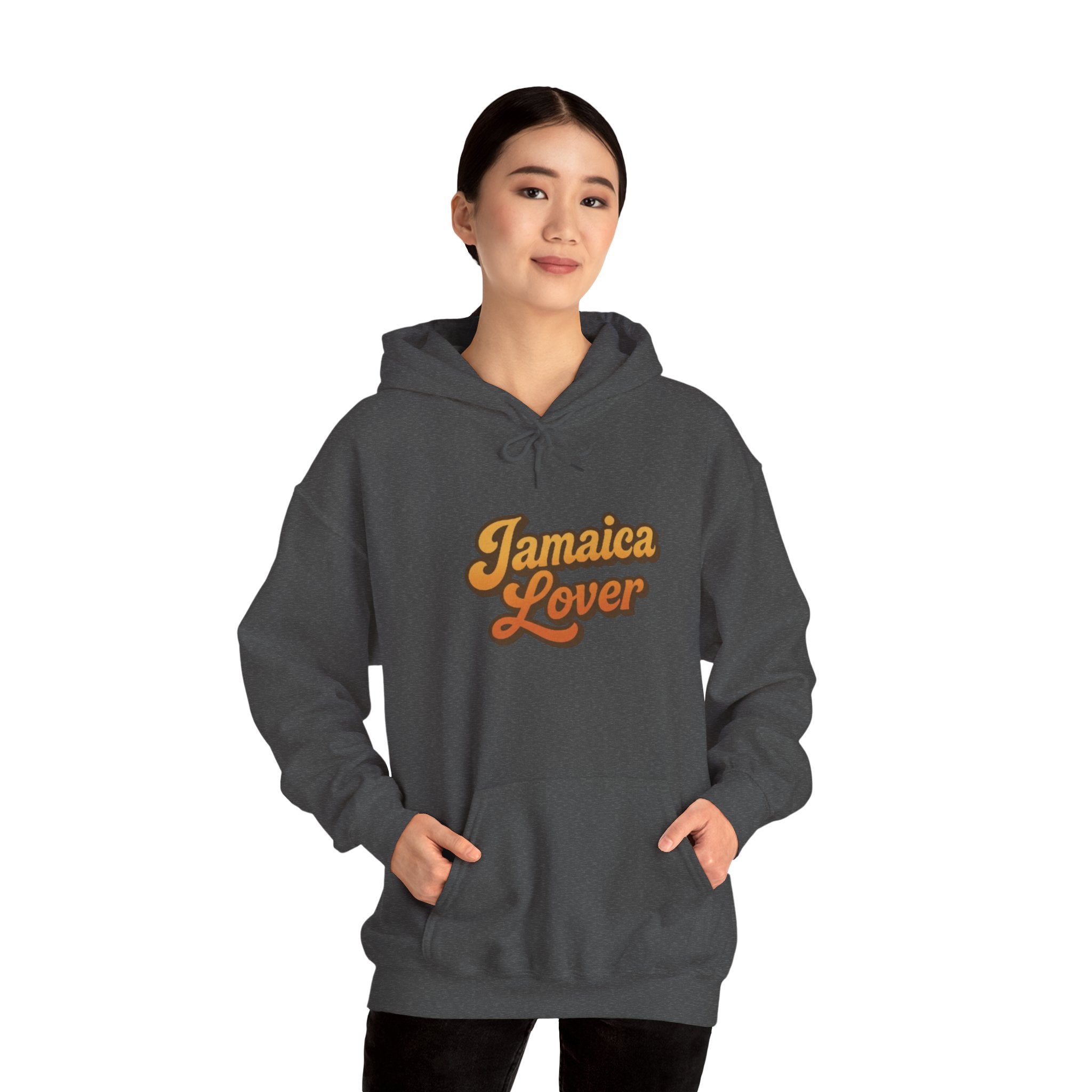 Jamaica Lover Hoodie — Retro Script Pullover for Jamaica Fans