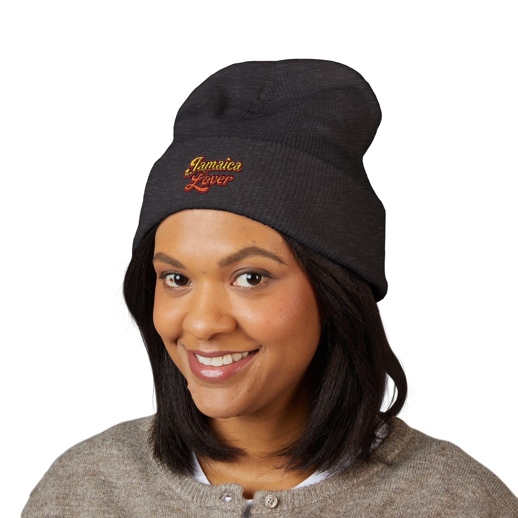 Embroidered 'Business Lover' Classic Cuffed Beanie — Cozy Winter Hat