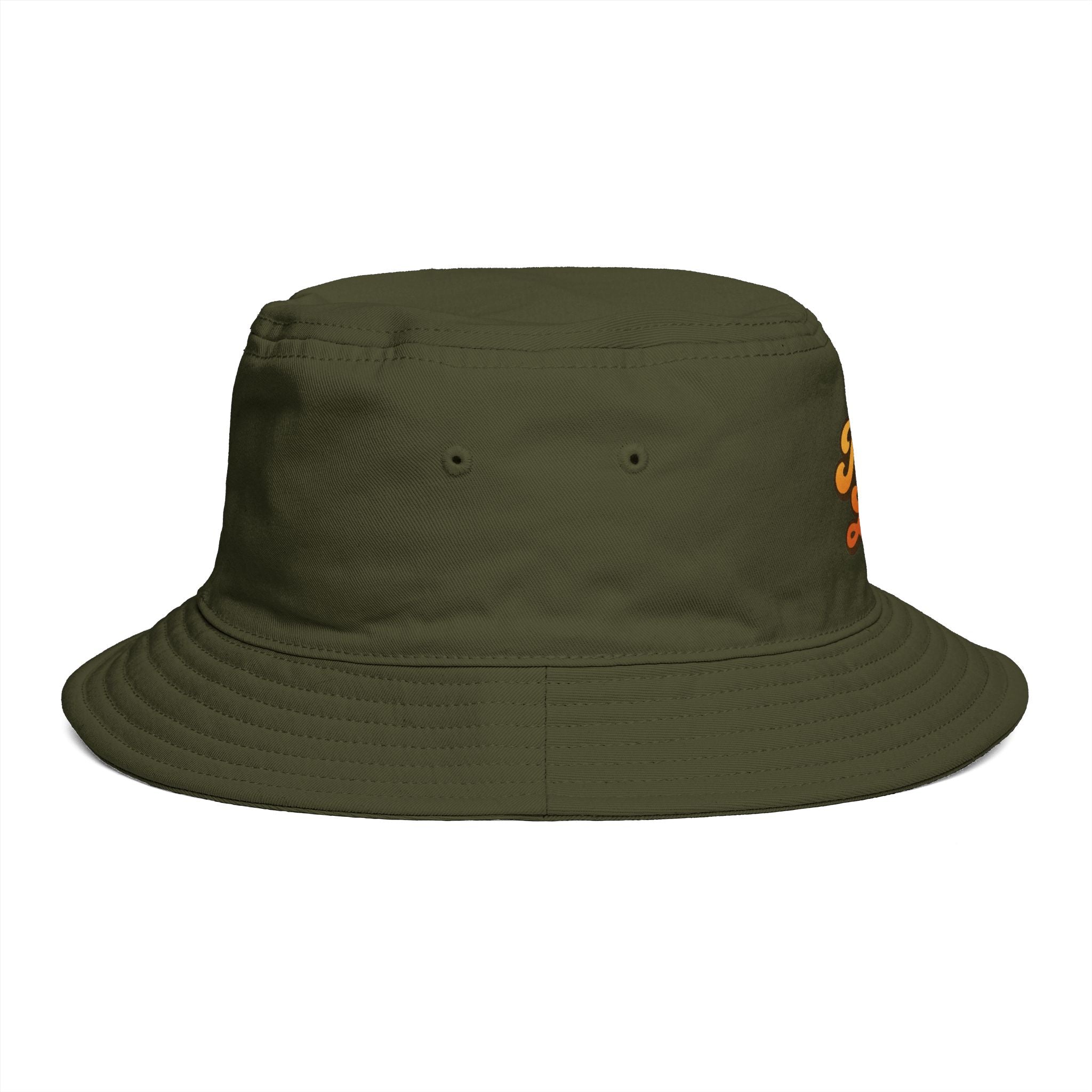 Jamaica Lover Bucket Hat — Retro Script Travel & Festival Sun Hat