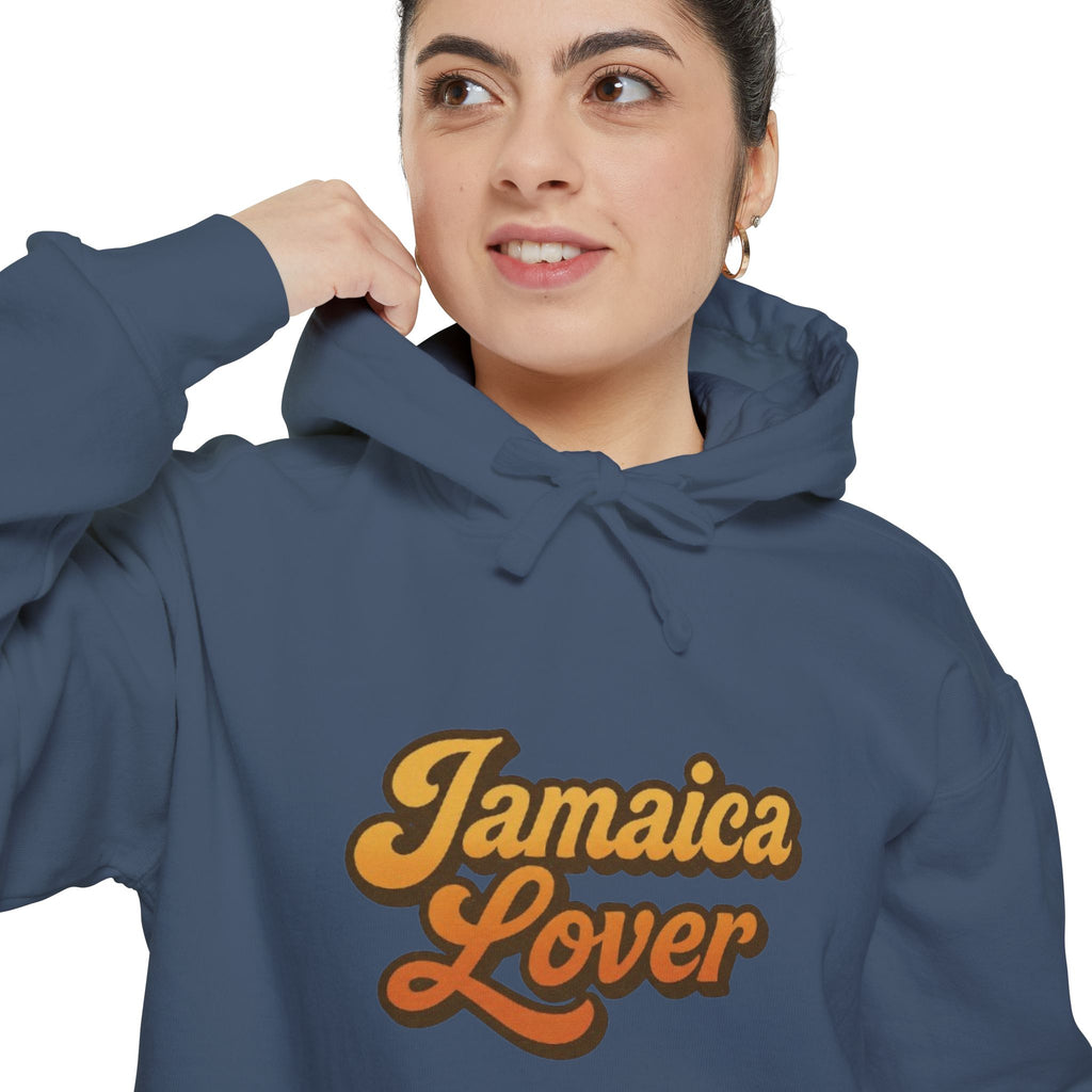 Jamaica Lover Hooded Sweatshirt – Retro Script Travel Hoodie