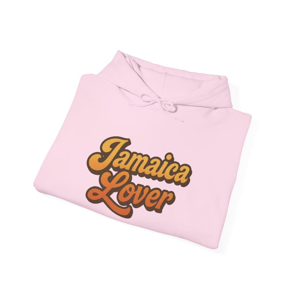 Jamaica Lover Hoodie — Retro Script Travel & Island Pride Pullover