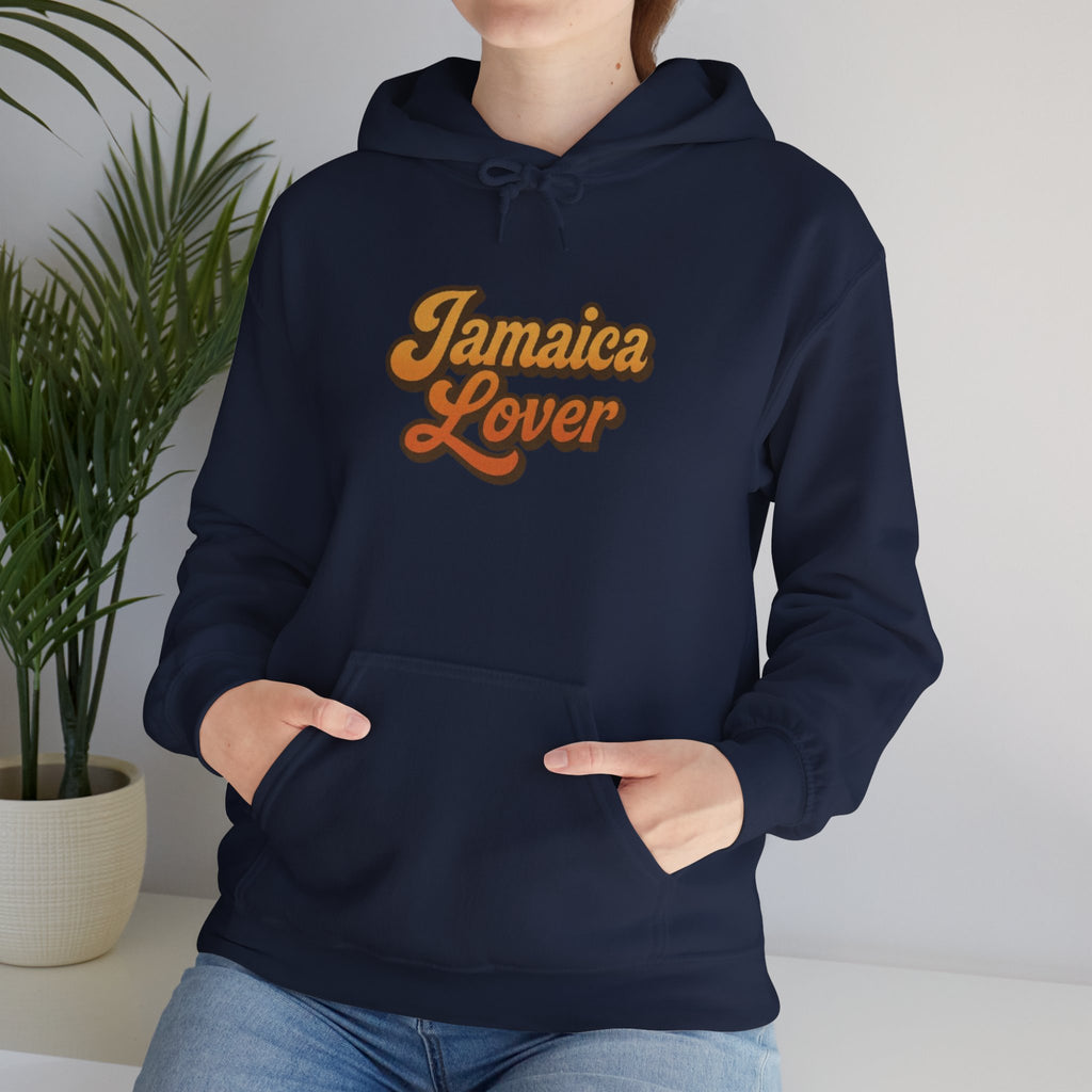 Jamaica Lover Hoodie — Retro Script Pullover for Jamaica Fans