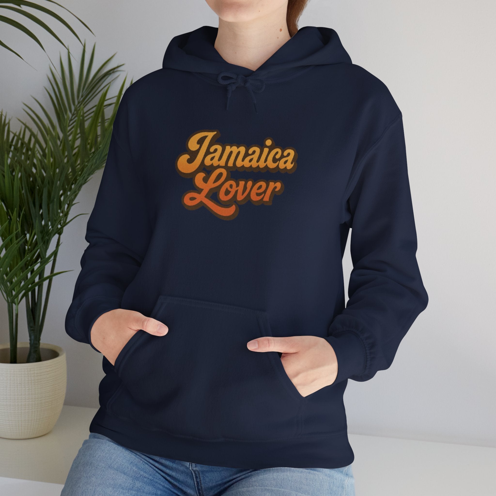 Jamaica Lover Hoodie — Retro Script Pullover for Jamaica Fans